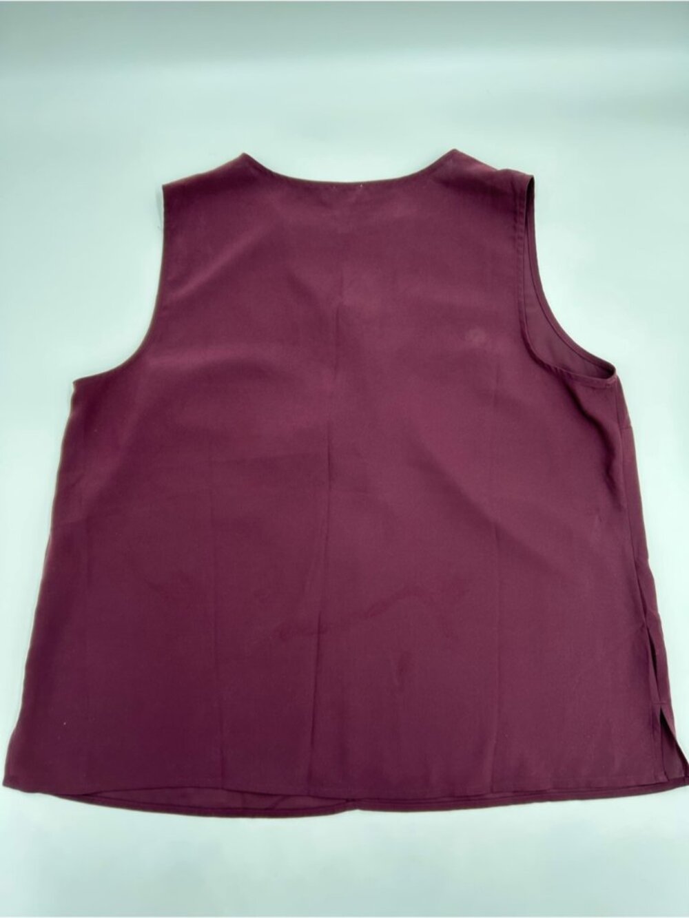Plum Ruffle Front Sleeveless Camisole - Picture 3 of 3